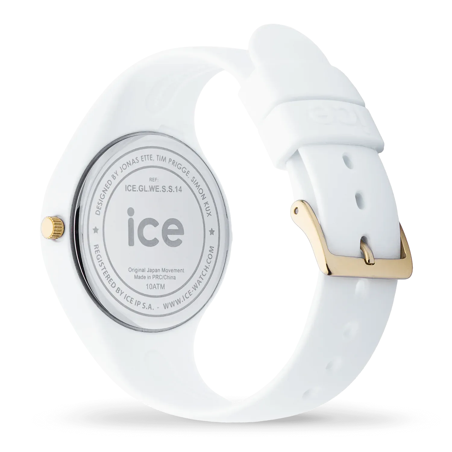 Ice Watch - Montre Silicone Blanche et Dorée Small – Image 3