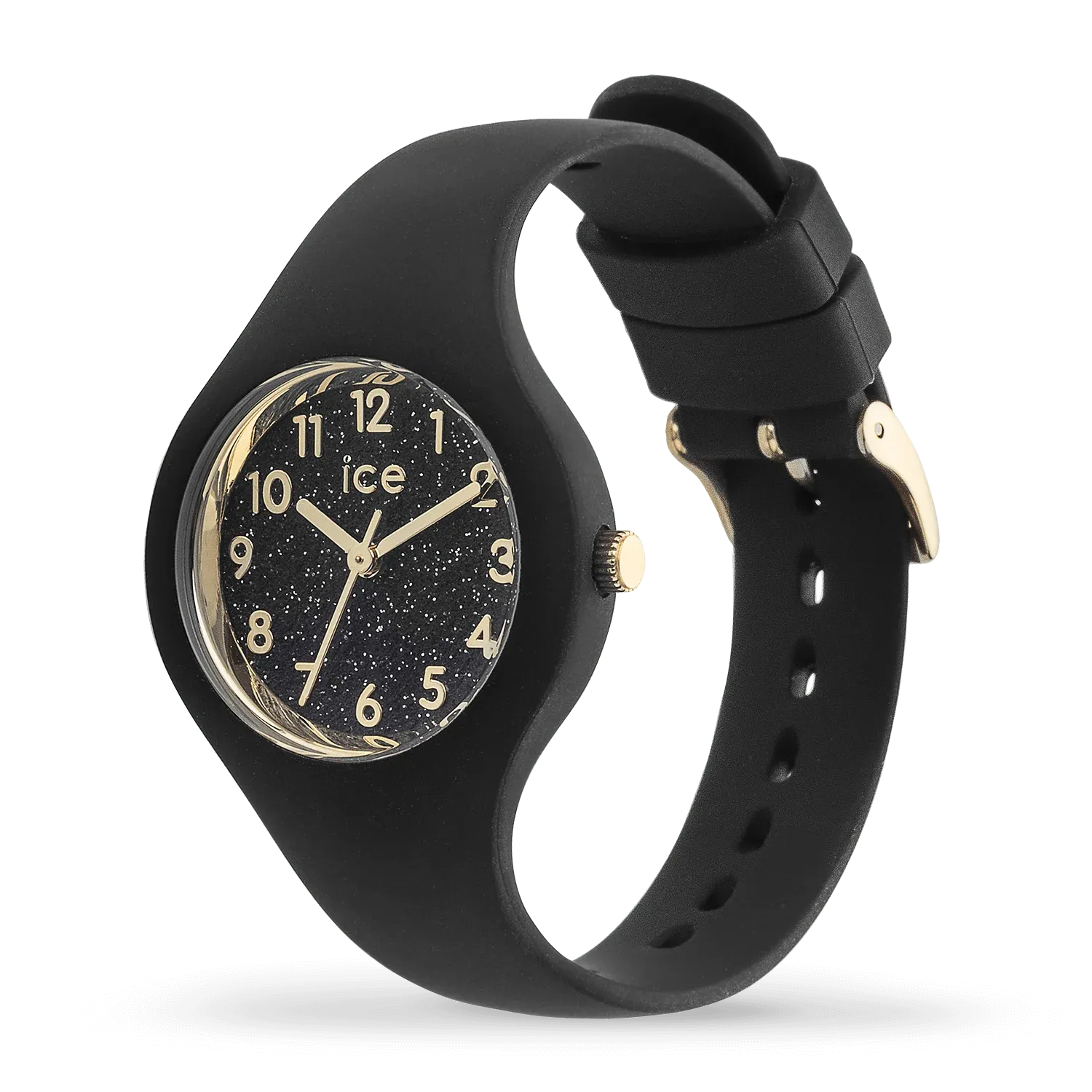 Ice Watch - Montre Silicone Noir & Doré Pailleté XS – Image 2