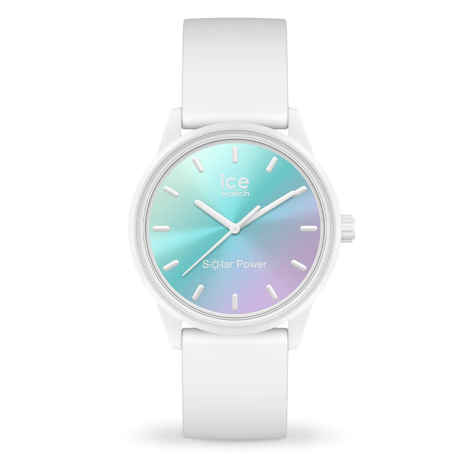Ice Watch - Montre Blanche Dégradé Bleu Solar Power