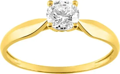 Pixies - Bague Solitaire Oxyde & Or Jaune 375 Millièmes – Image 2