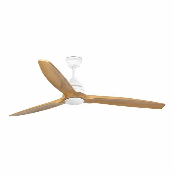 Ventilateur de plafond en bois naturel avec éclairage intégré – Image 2