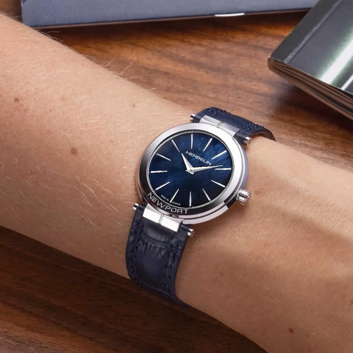 Michel Herbelin - Montre Newport Slim Bleue – Image 4