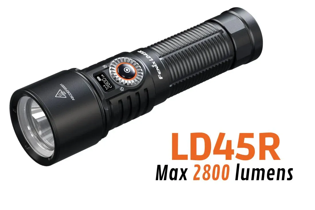Fenix LD45R - Lampe de poche extérieure à mise au point numérique - 2800 lumens