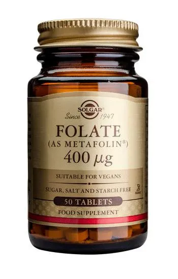 Folate 400 µg (as Metafolin(R)) 50 Tablets