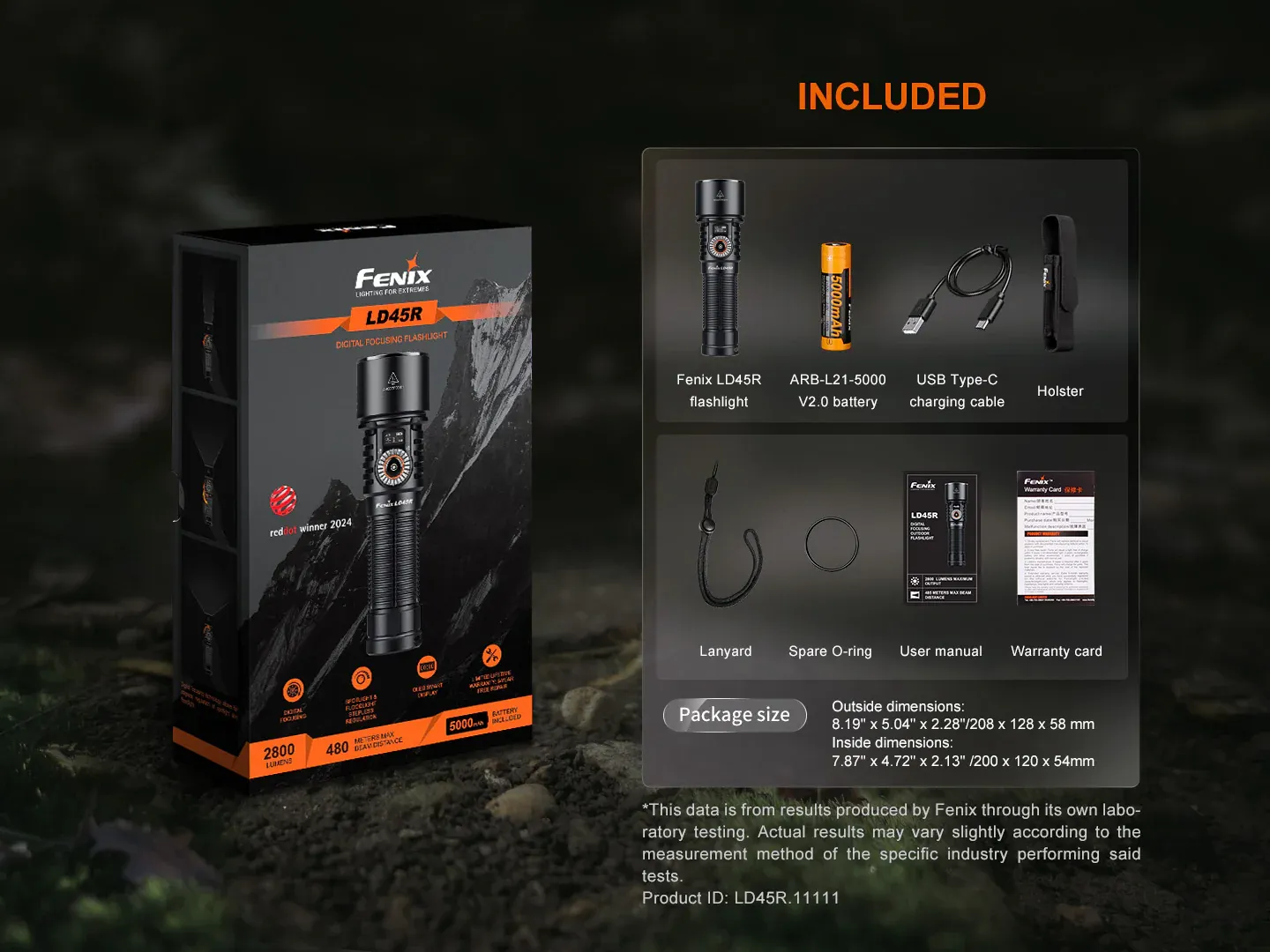 Fenix LD45R - Lampe de poche extérieure à mise au point numérique - 2800 lumens – Image 8