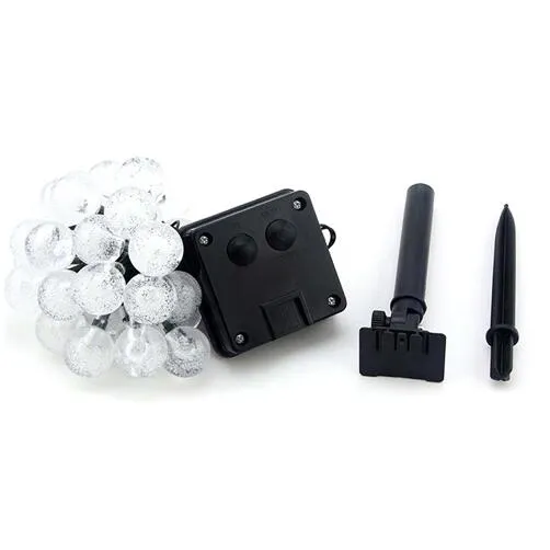 Guirlande Solaire LED Violette 30 Boule à Bulle – Image 2