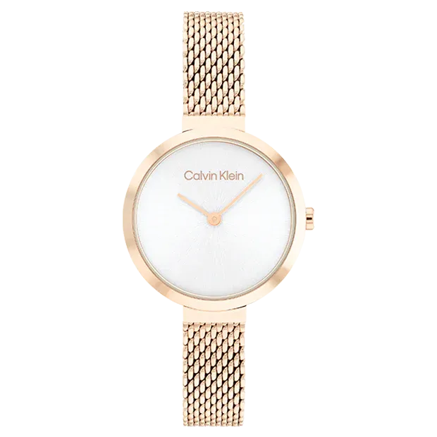 Calvin Klein - Montre Timeless Bracelet Fin Doré