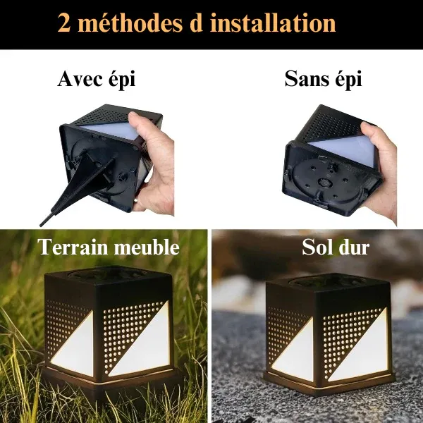 Applique exterieur solaire design – Image 7