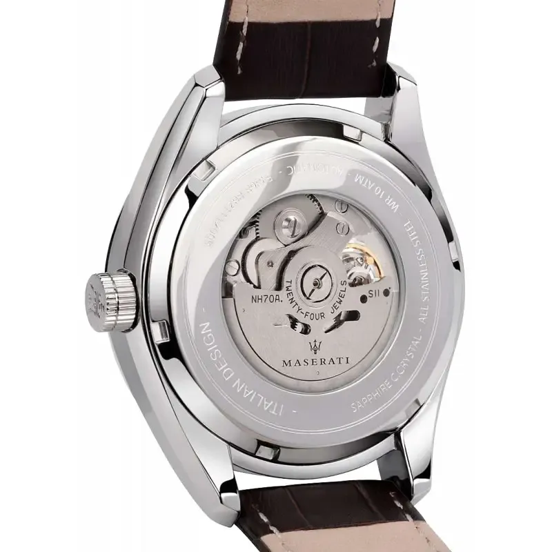 Maserati - Montre Traguardo Squelette & Cuir – Image 3