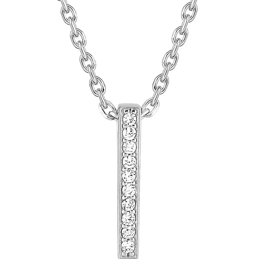 Pixies - Collier Barrette Oxydes Or Blanc – Image 2