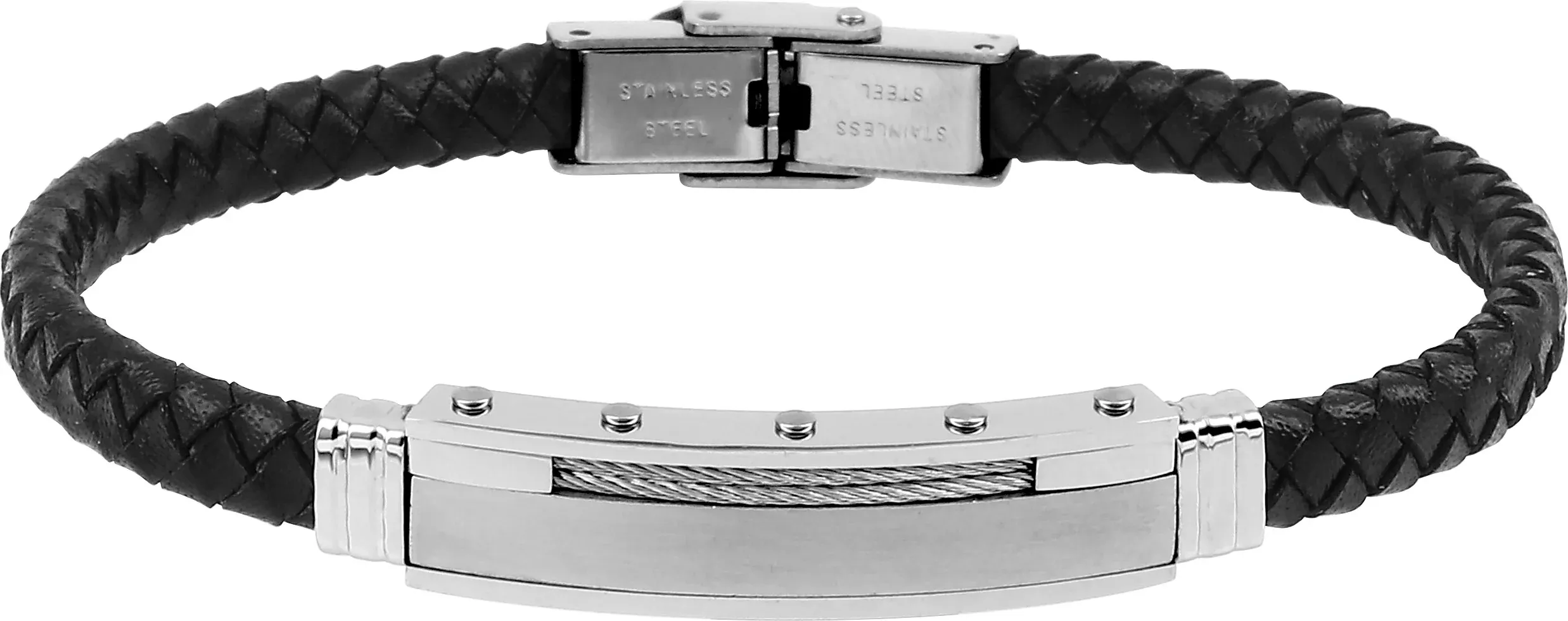 Pixies - Bracelet Homme Tressé Cuir Synthétique & Câble – Image 3