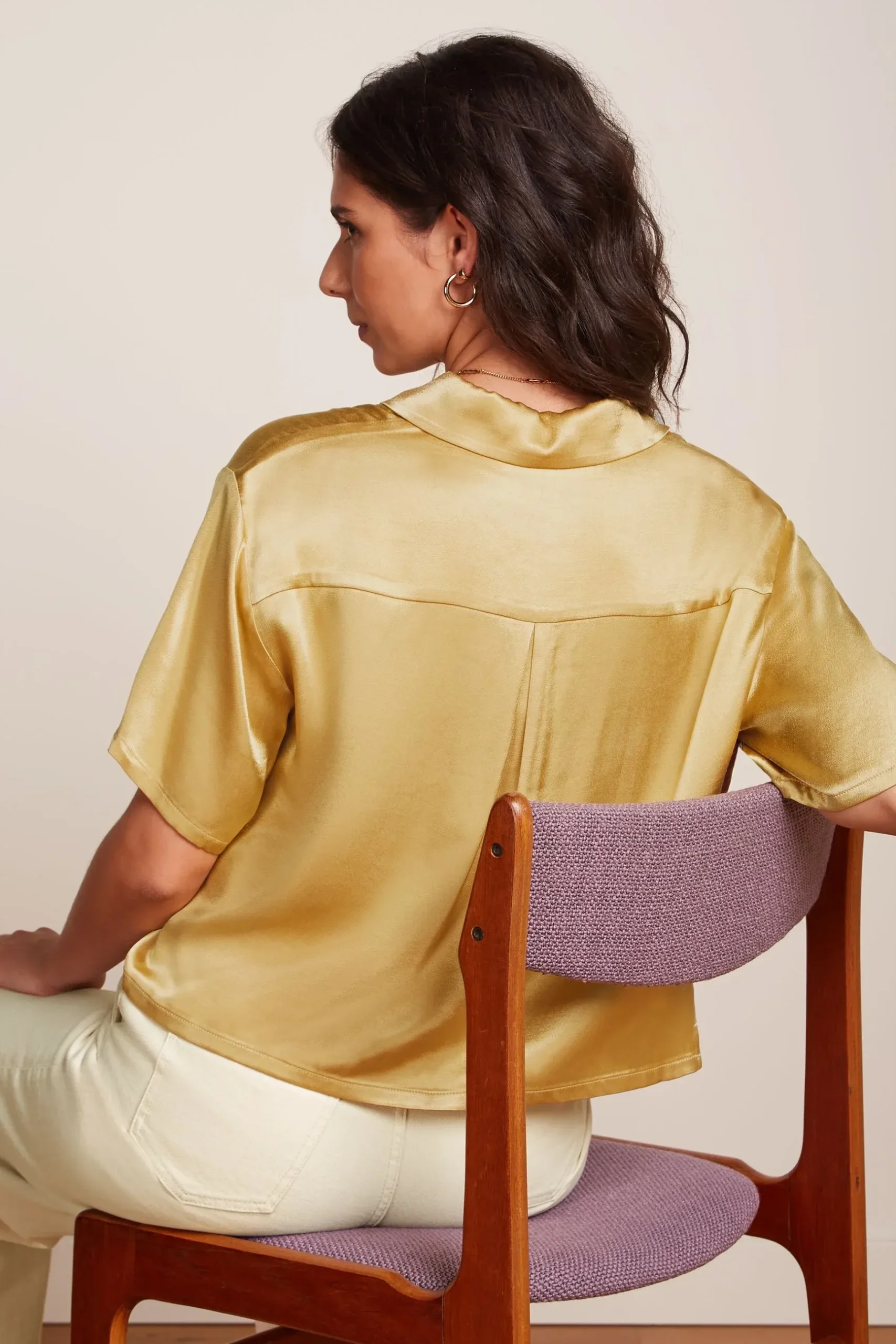 Blouse Evelina star satin King Louie – Image 3