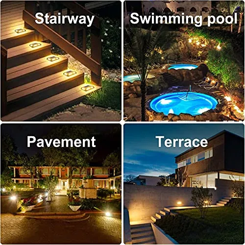 Lampe de sol solaire Extérieur pour jardin robuste (4 Pcs) – Image 5