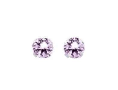 Pixies - Boucles d'Oreilles Oxydes Violet Argent 925