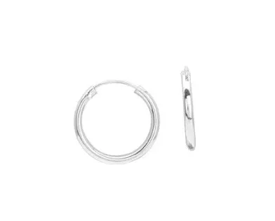 Pixies - Boucles d'Oreilles Créoles Argent 925 18 mm