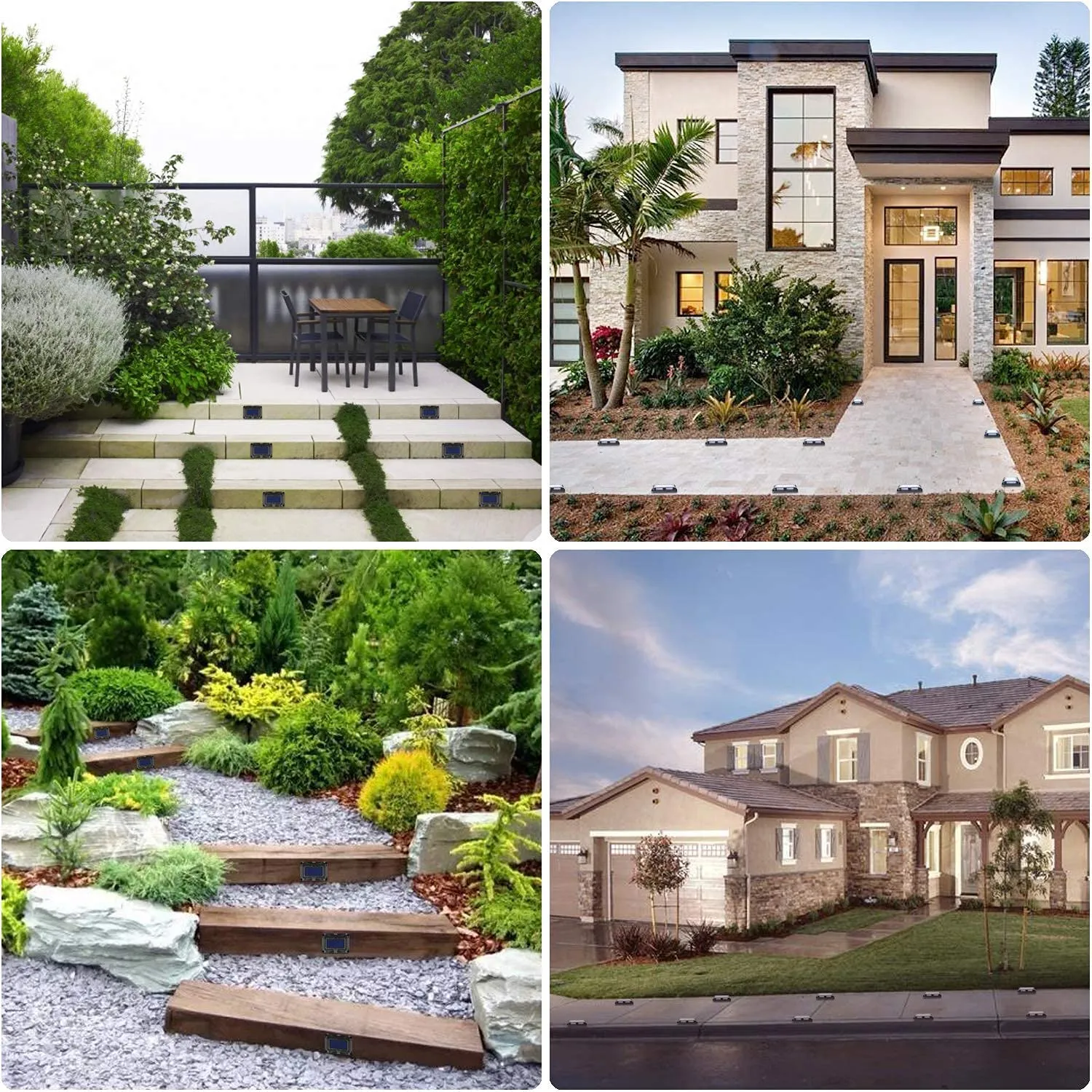 Lampe de sol solaire Extérieur pour jardin robuste (4 Pcs) – Image 6