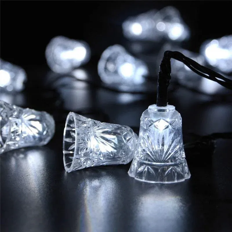 Guirlande Solaire 30 Cloche de Noel Jaune – Image 4