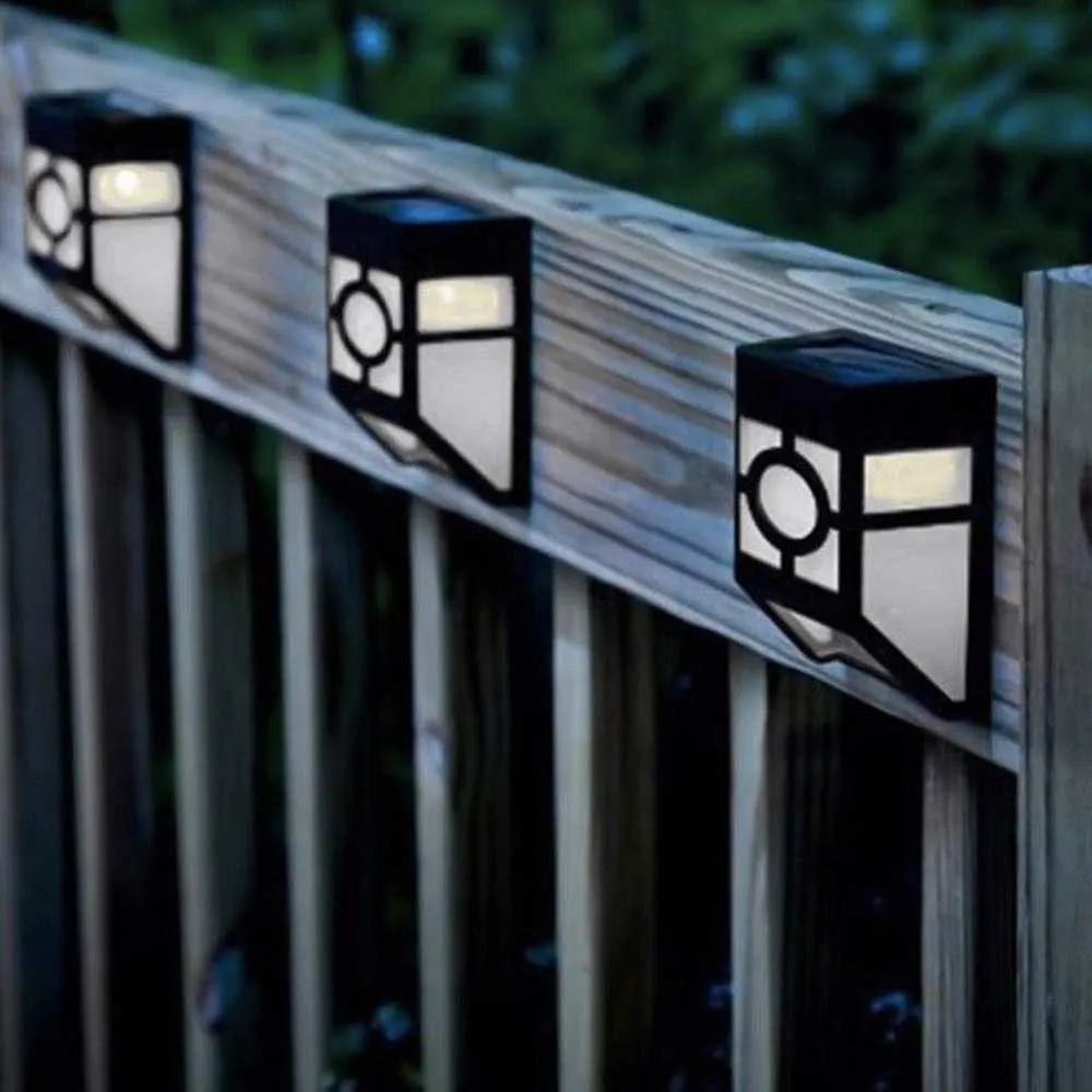 Applique Murale Solaire 2 Veilleuses Noire – Image 2