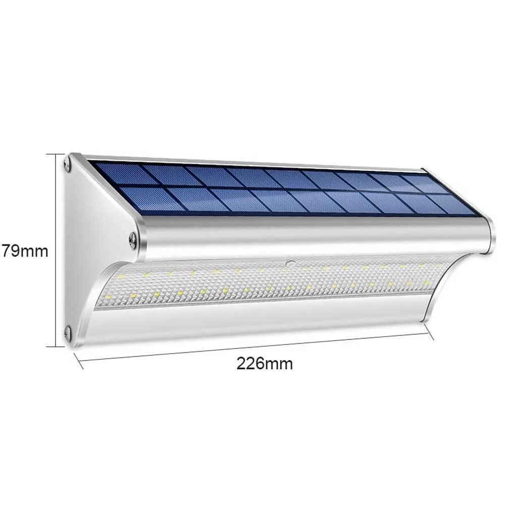 Applique Murale Solaire Lampe 48 LED en Aluminium – Image 3