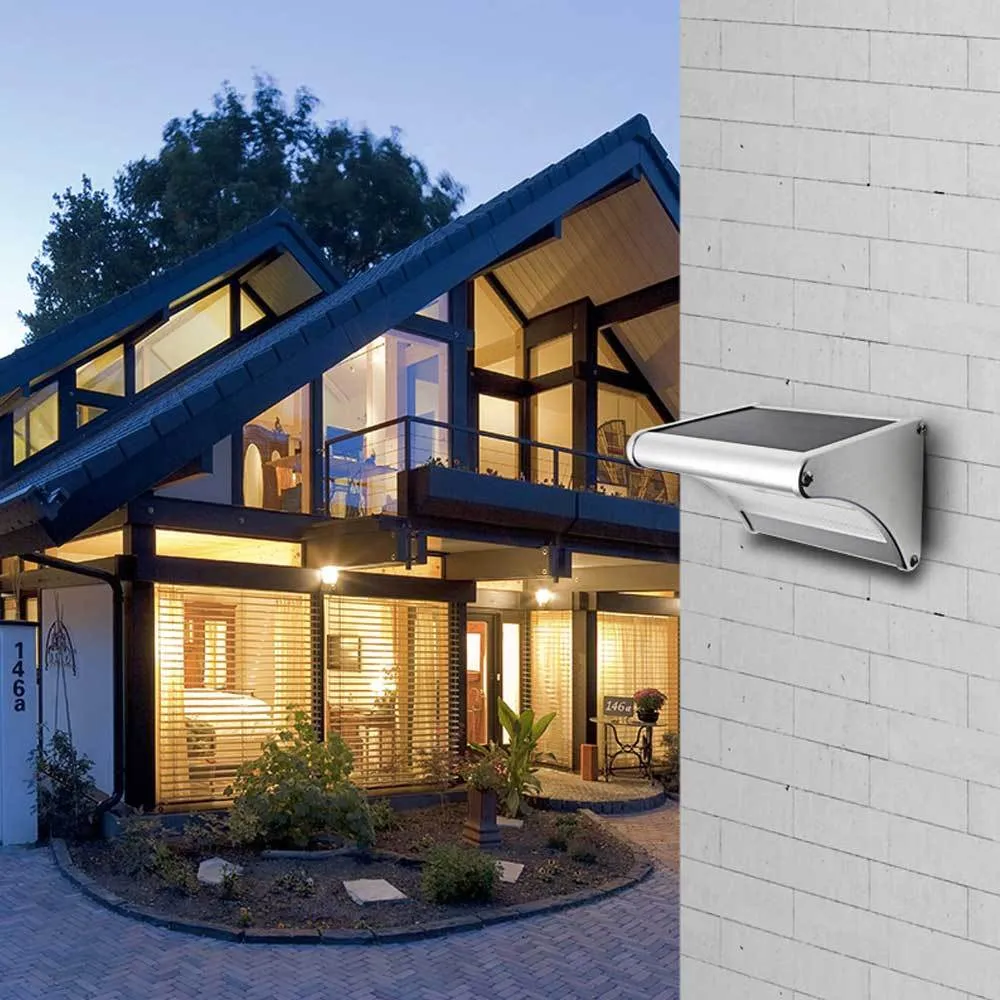 Applique Murale Solaire Lampe 48 LED en Aluminium