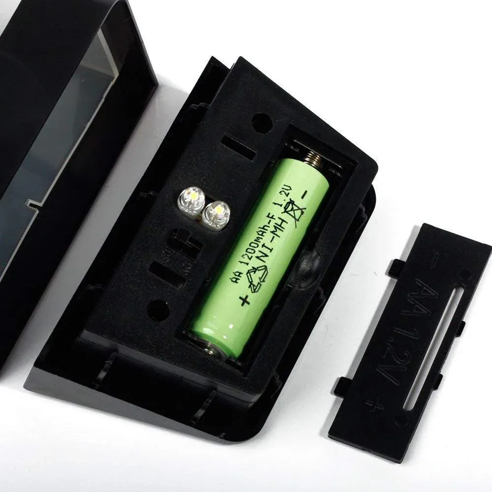 Applique Murale Solaire 2 Veilleuses Noire – Image 6