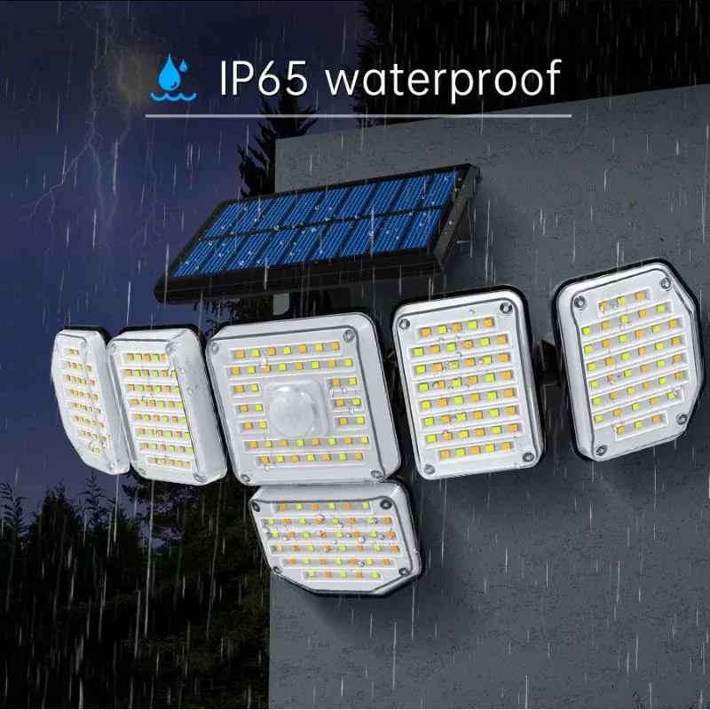 Applique murale solaire jardin (256 LED)