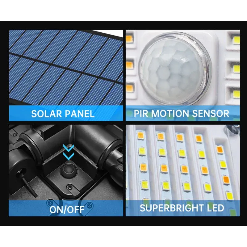 Applique murale solaire jardin (256 LED) – Image 6