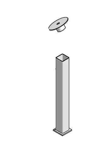 Fourreaux a sceller – poteaux badminton