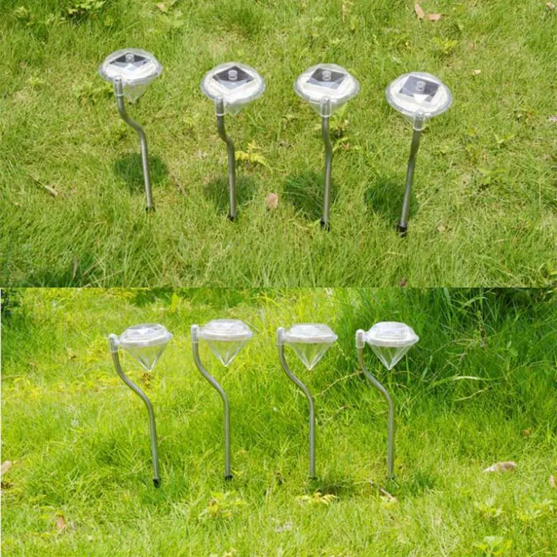 Balise solaire extérieure "Piquet Mini diamant en Inox" (4 Pcs) – Image 5