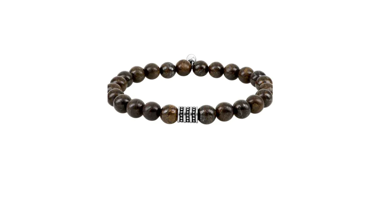 Pixies - Bracelet Homme En Bronzite et En Acier