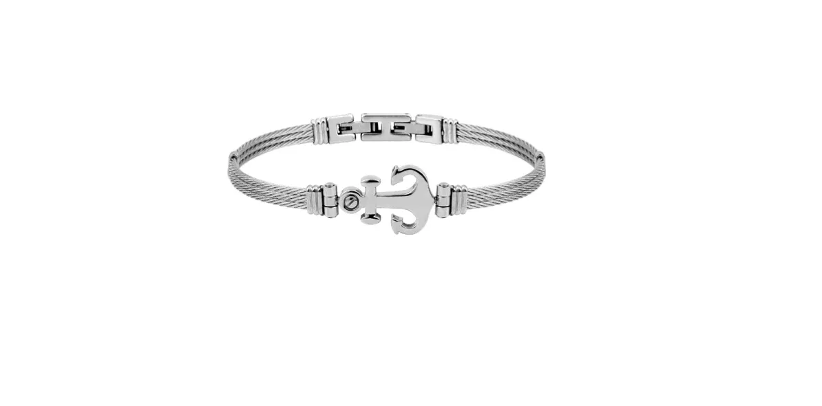 Pixies - Bracelet Homme Ancre Acier