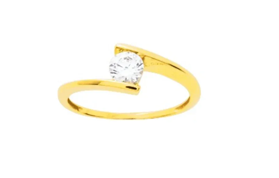 Pixies - Bague Or Jaune 375 Millièmes & Oxyde