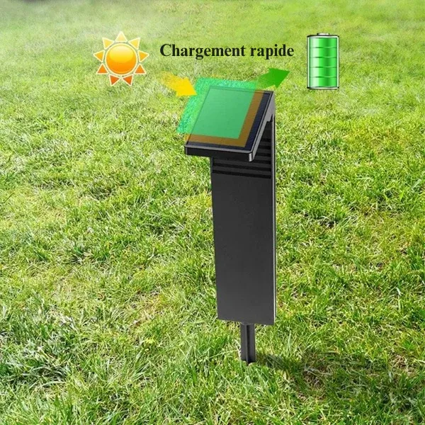 Lampe solaire design jardin double luminosité – Image 7