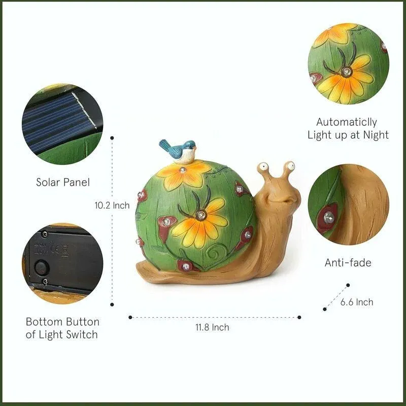 Animaux solaire extérieur "Escargot lumineux" – Image 9