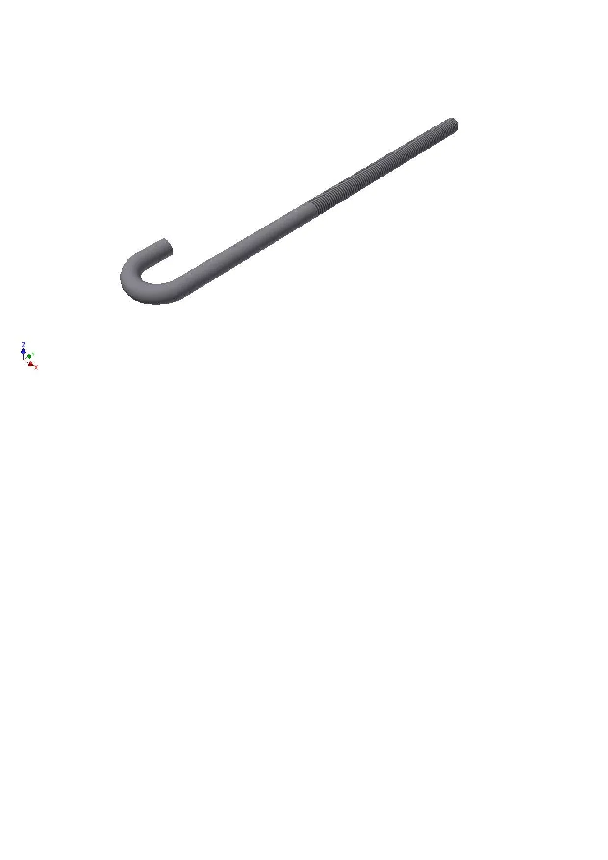 Crochet en j long 240 – m10