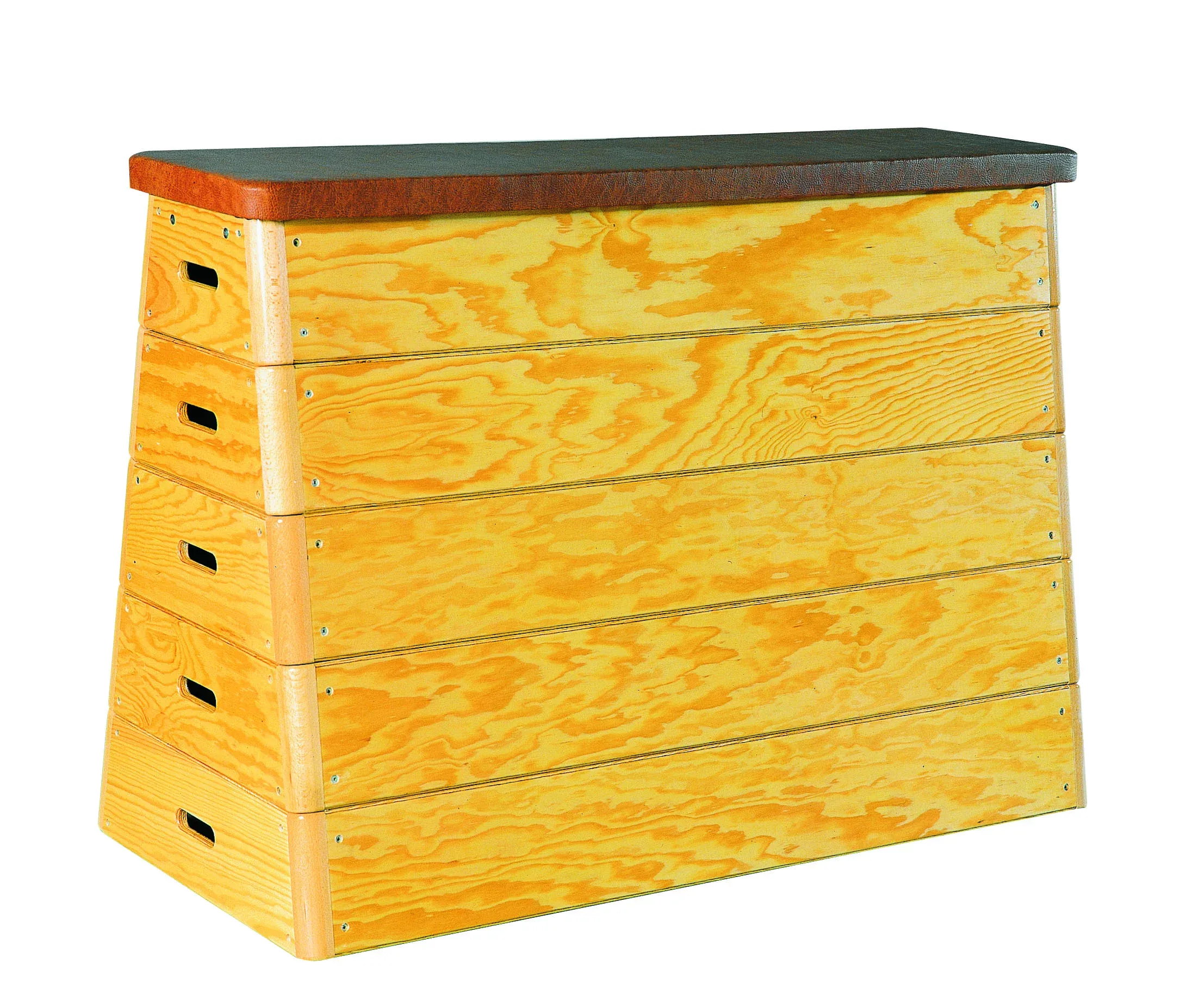 Plinth oblique dessus cuir