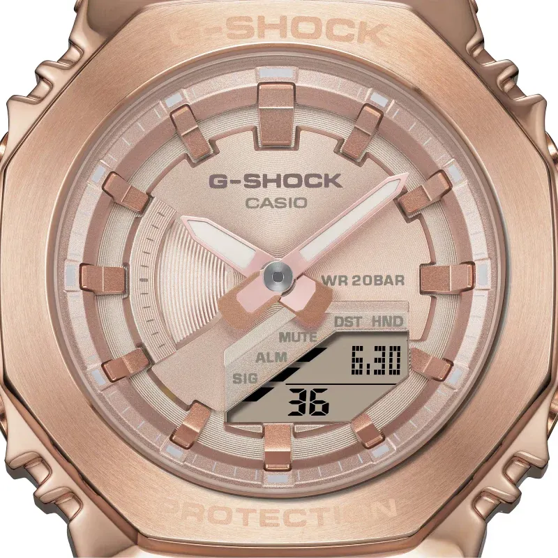 G-SHOCK - Montre Femme Analogique Numérique Beige rose GM-S2100PG-4AER – Image 3