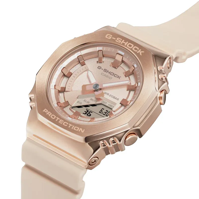 G-SHOCK - Montre Femme Analogique Numérique Beige rose GM-S2100PG-4AER – Image 2
