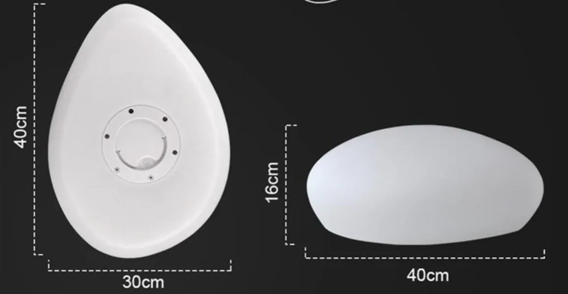 Lampe Solaire Jardin "Grand Galet Blanc Multicolore" – Image 4