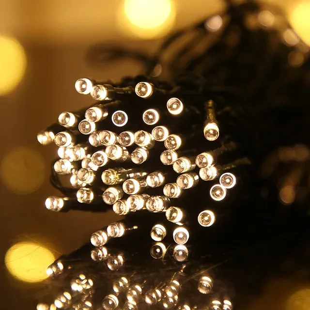 Guirlande Solaire Lumière de Fée Blanc Chaud