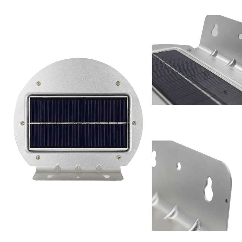 Lampe solaire jardin Ronde Blanche 28 LED (2Pcs) – Image 5