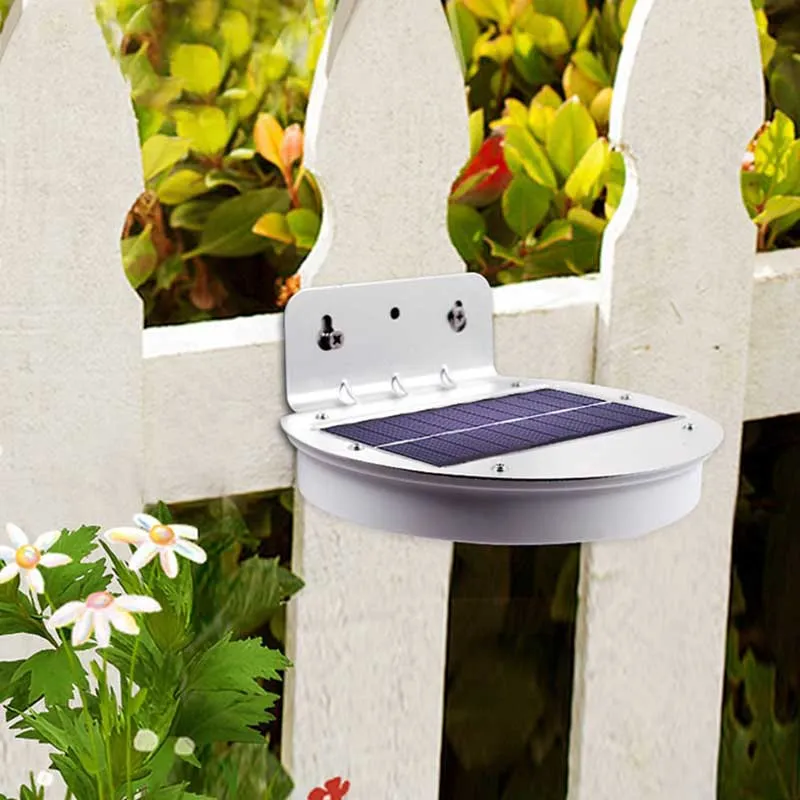 Lampe solaire jardin Ronde Blanche 28 LED (2Pcs) – Image 2