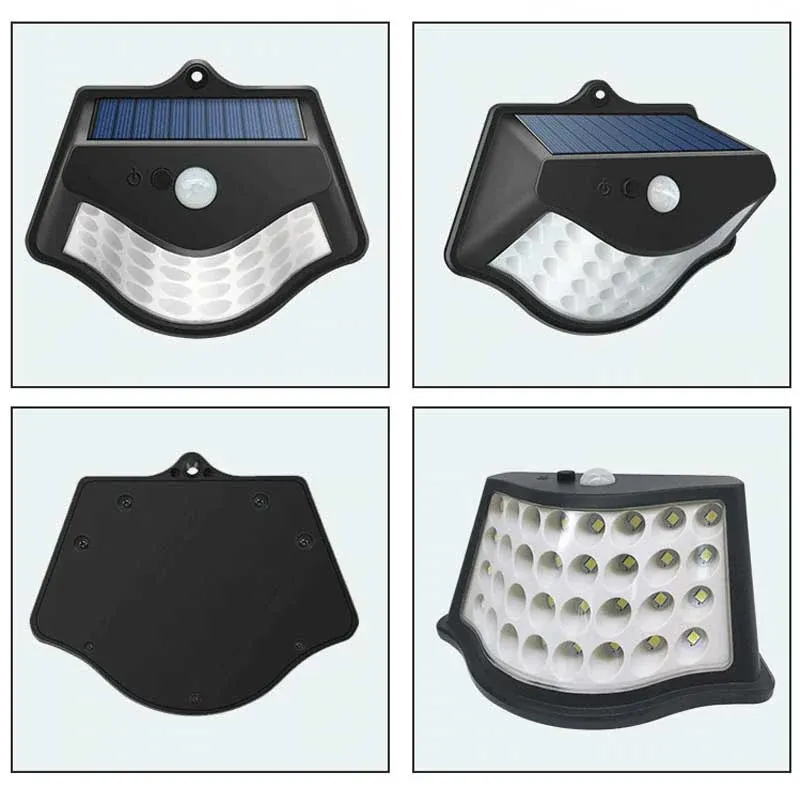 Applique murale solaire 32 LED noire – Image 3