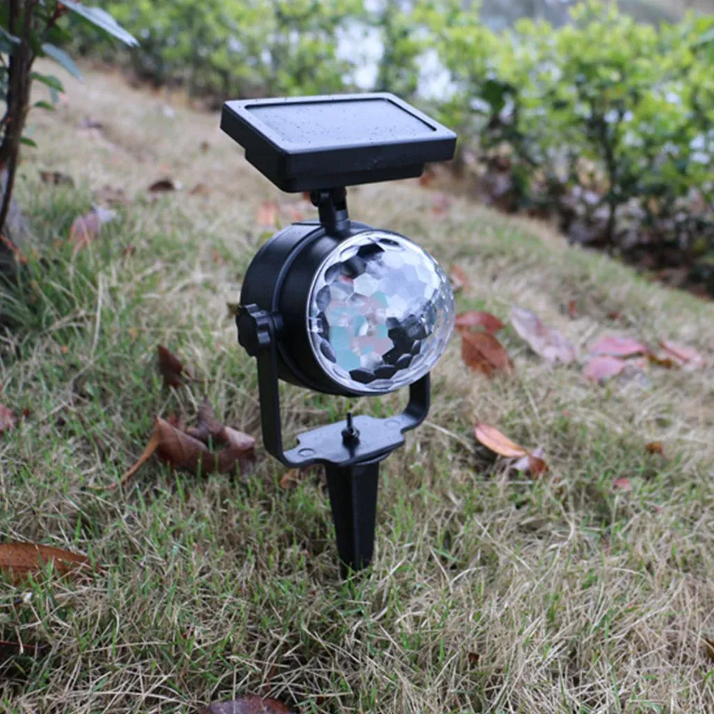 Piquet solaire jardin Boule disco lumineuse – Image 3