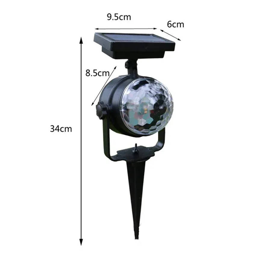 Piquet solaire jardin Boule disco lumineuse – Image 4