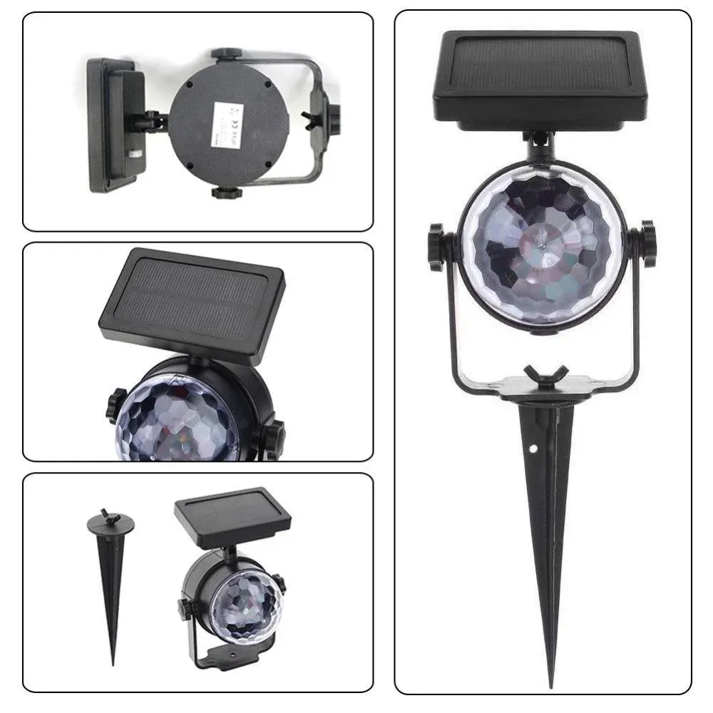 Piquet solaire jardin Boule disco lumineuse – Image 7