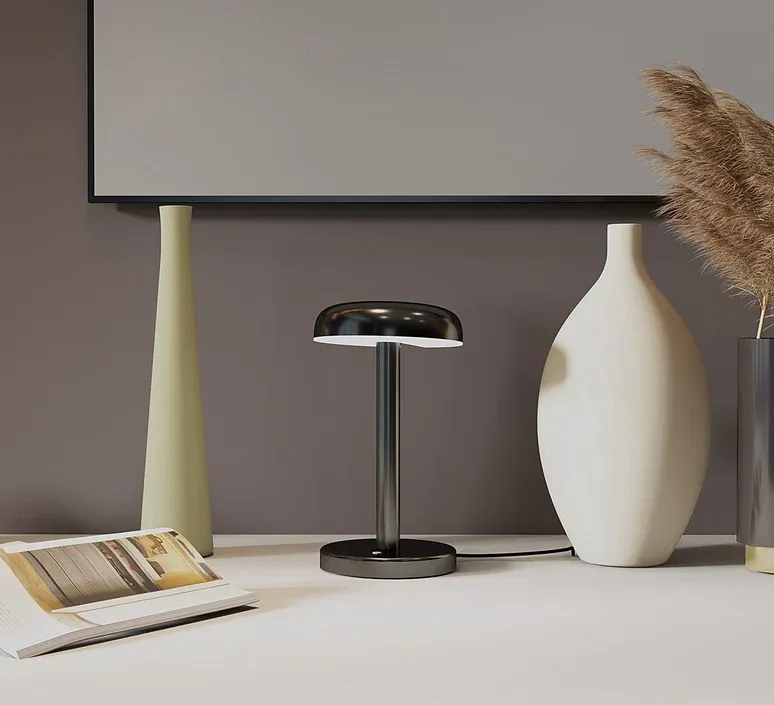 LAMPE À POSER CABRIOLETTE Table, noir – Image 2