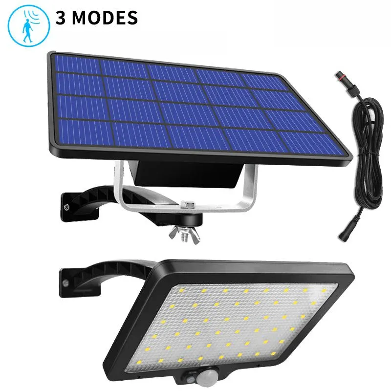 Lampe solaire jardin avec panneau déporté 48 LED – Image 2