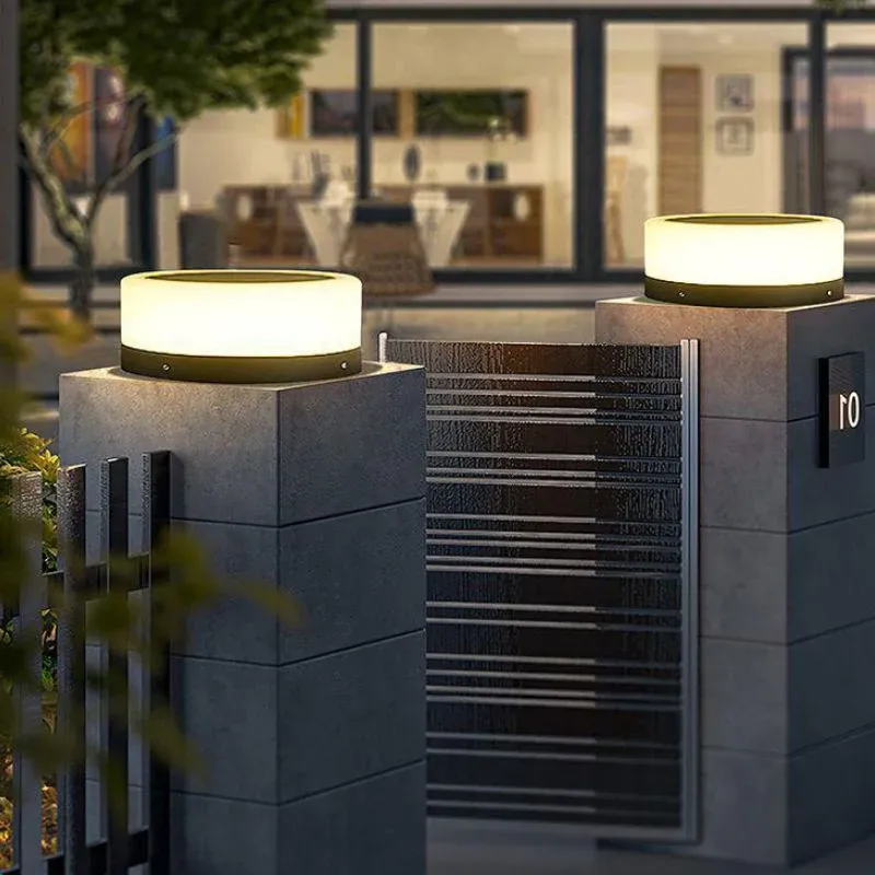 Lampe solaire design Cylindre LED de luxe – Image 6