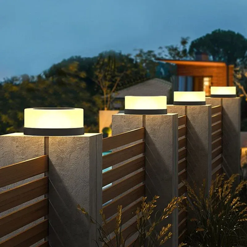 Lampe solaire design Cylindre LED de luxe – Image 4